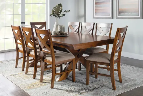 Mullens Dining Table and 8 Side Chairs