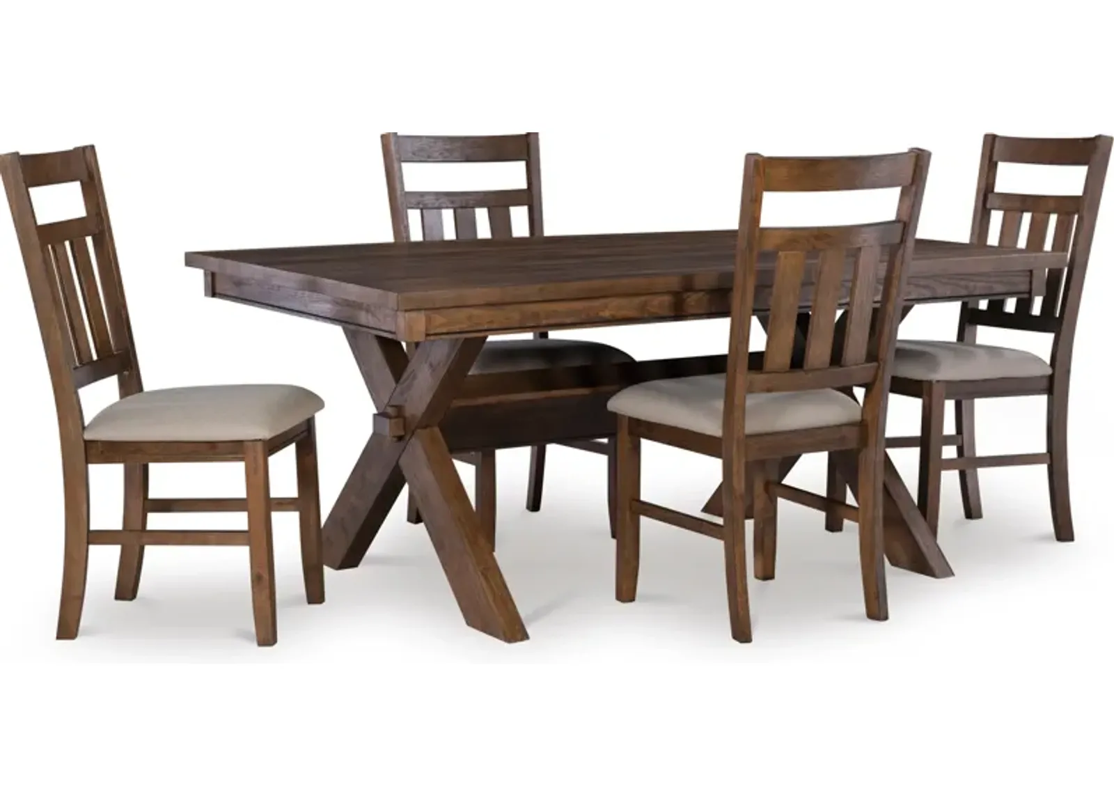 Tonja 5-Piece Dining Set - Brown