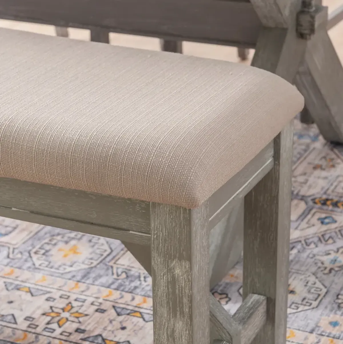 Tonja Dining Bench - Gray