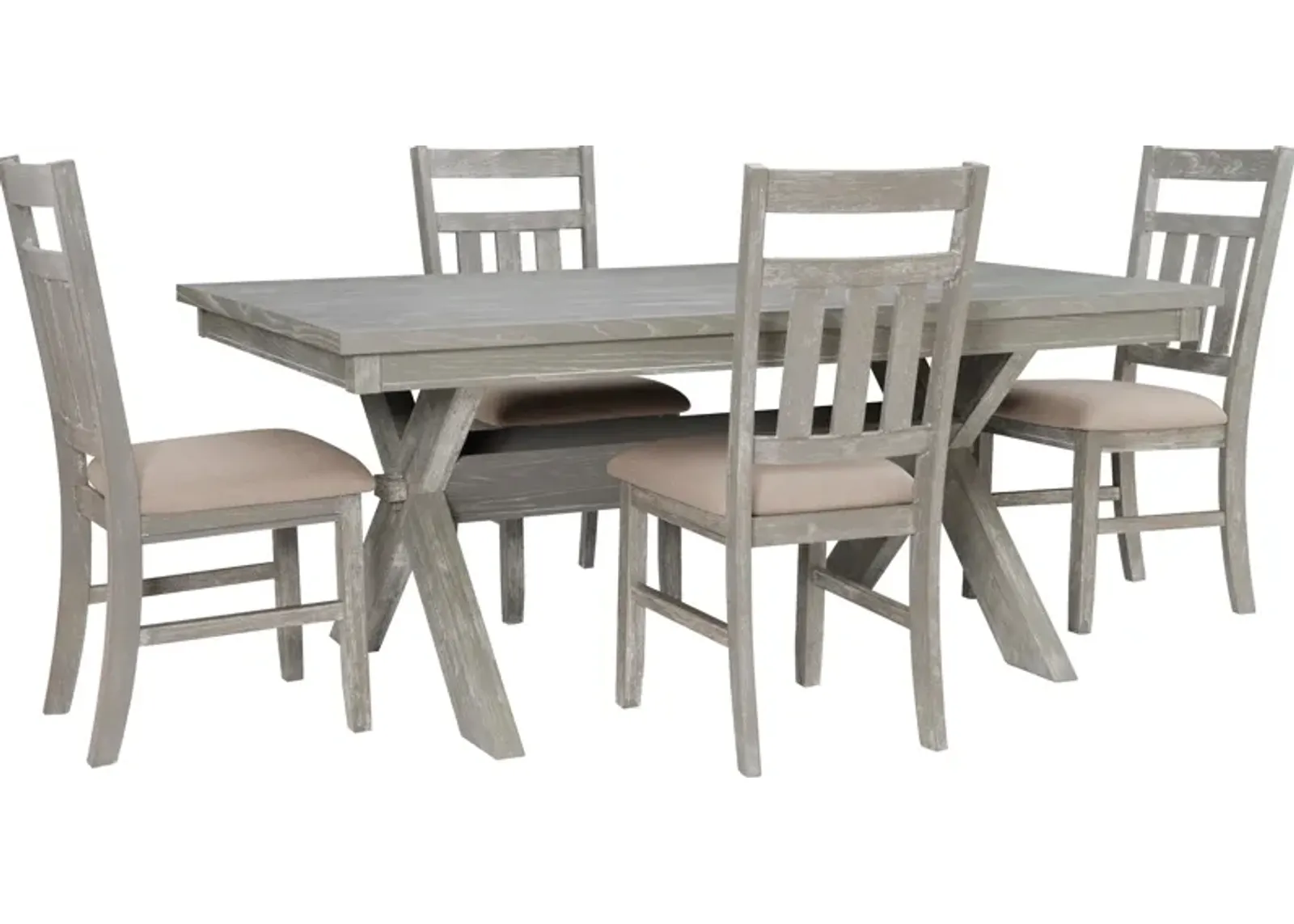 Tonja 5-Piece Dining Set - Gray