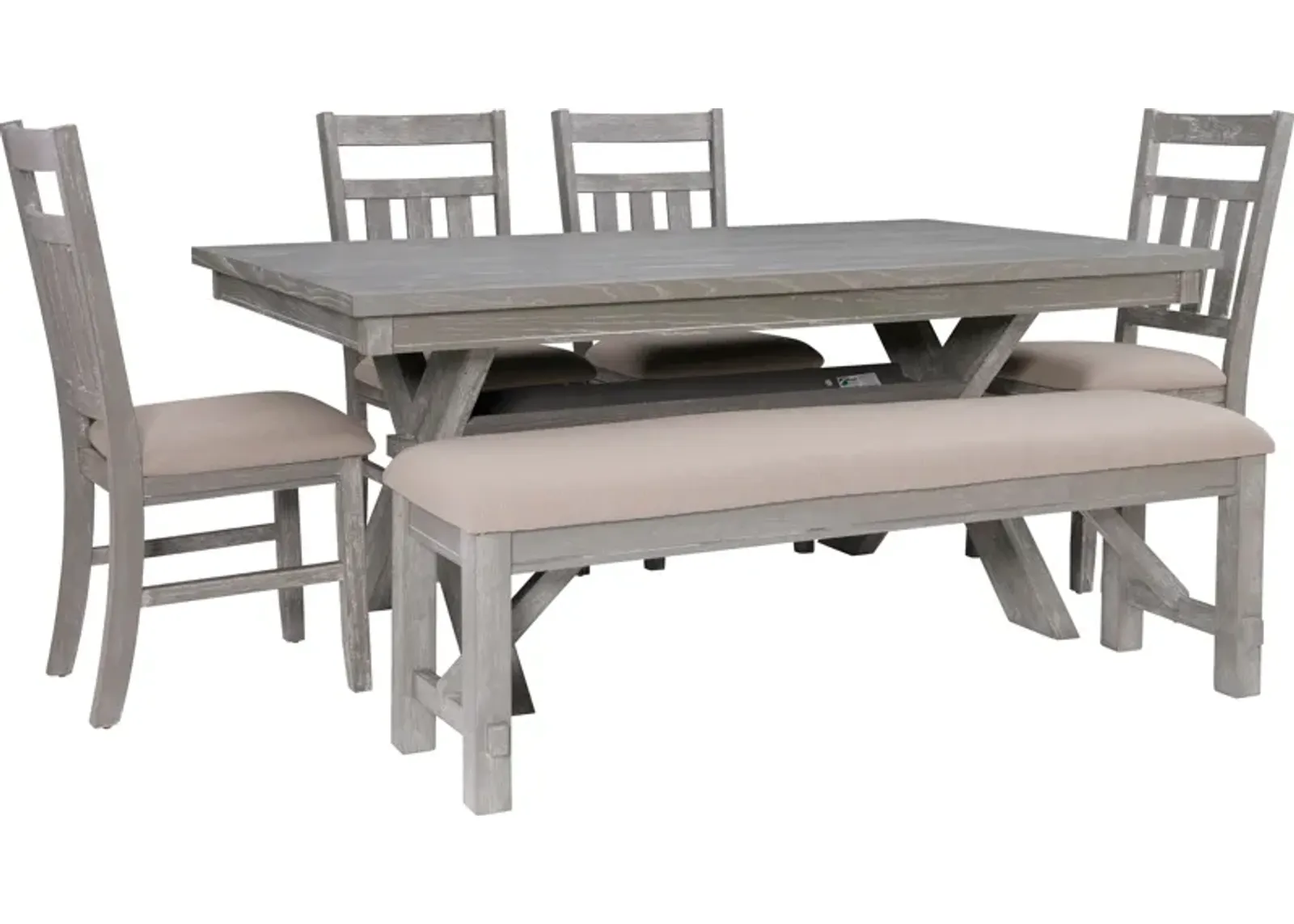 Tonja 6-Piece Dining Set - Gray