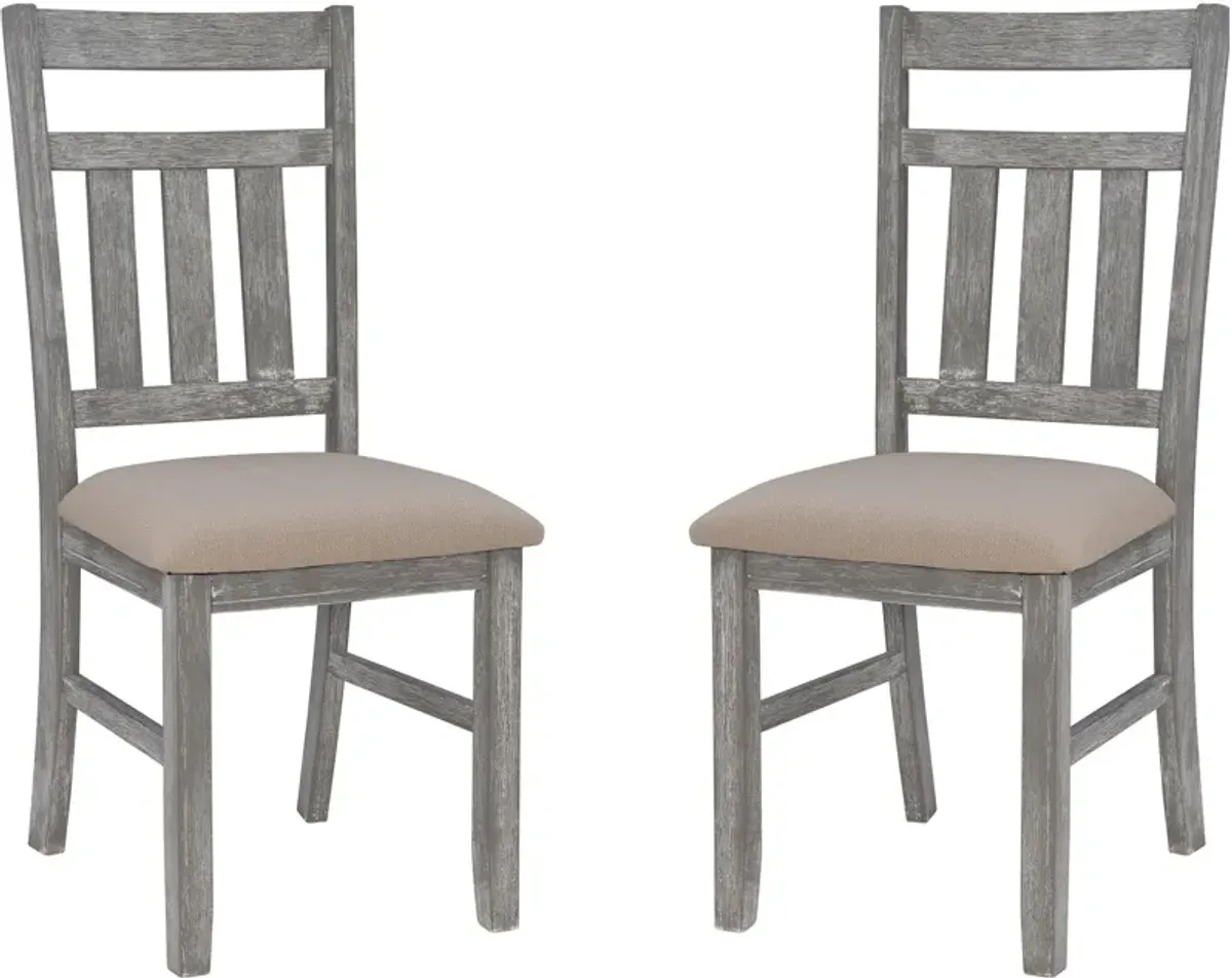 Tonja Set of 2 Dining Chairs - Gray