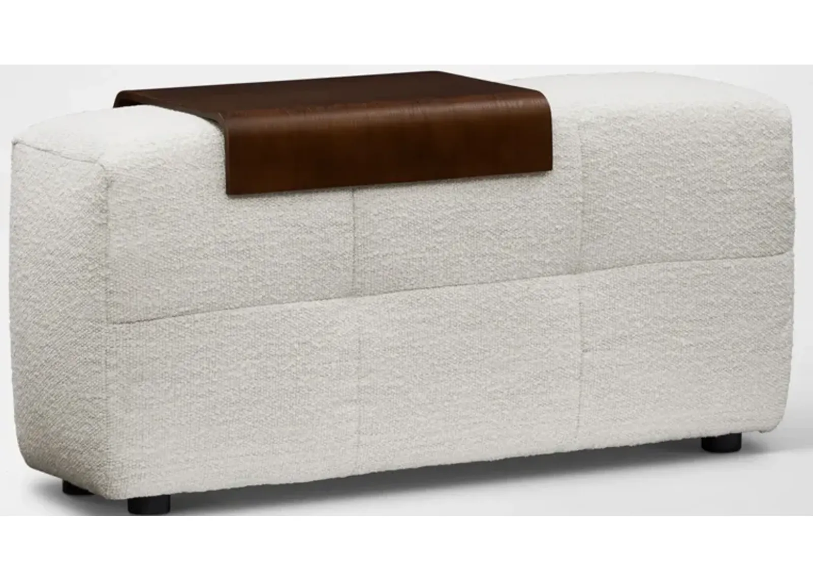 Bliss Floating Armrest with Tray Table - Ivory