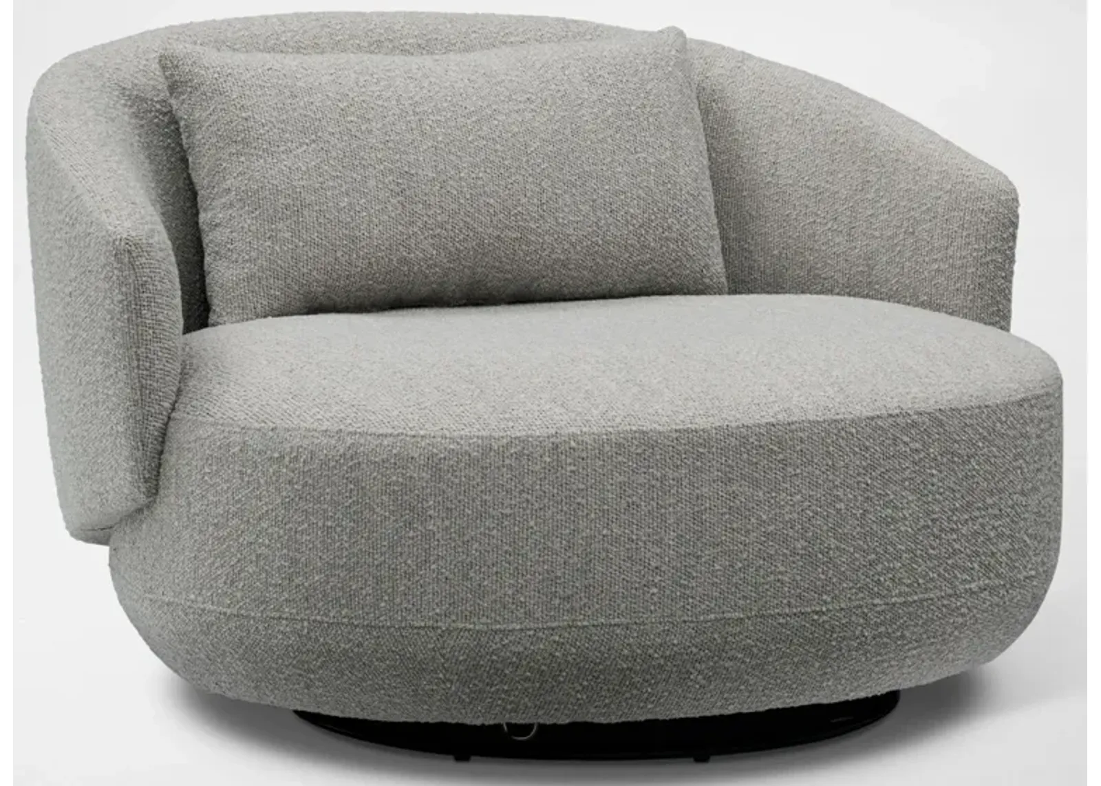 Sunday Accent Swivel Chair - Gray