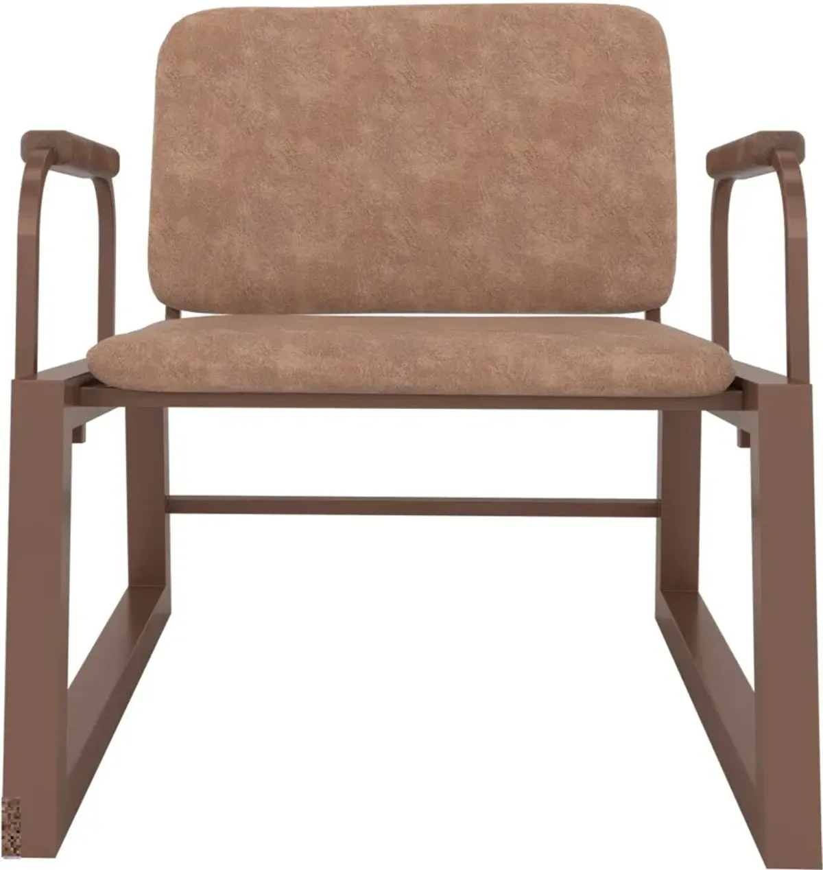 Amadeus Vegan Leather Accent Chair - Corten