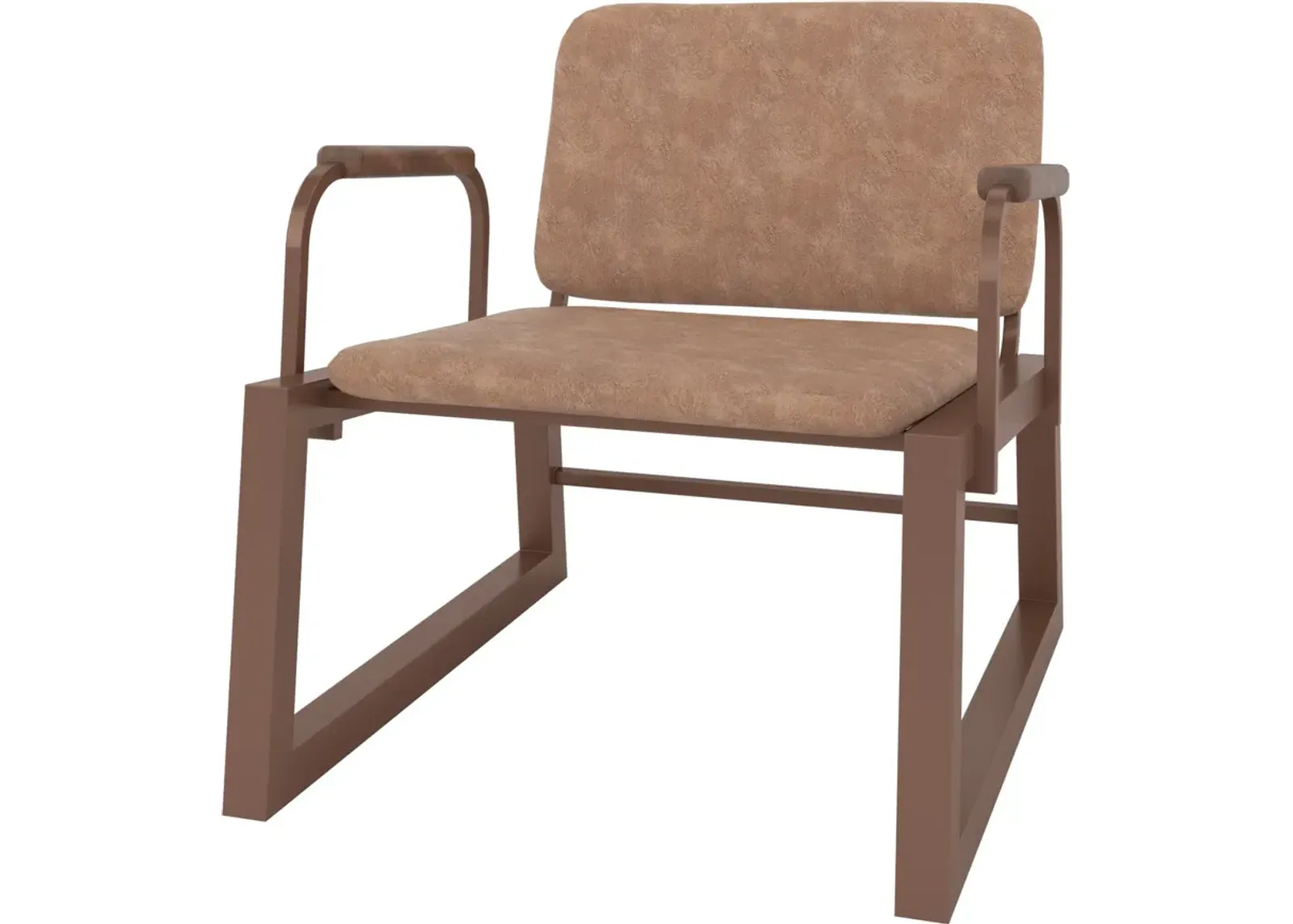 Amadeus Vegan Leather Accent Chair - Corten