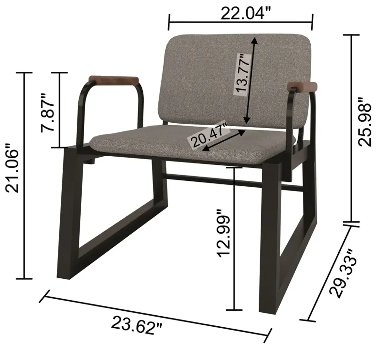 Amadeus Accent Chair - White