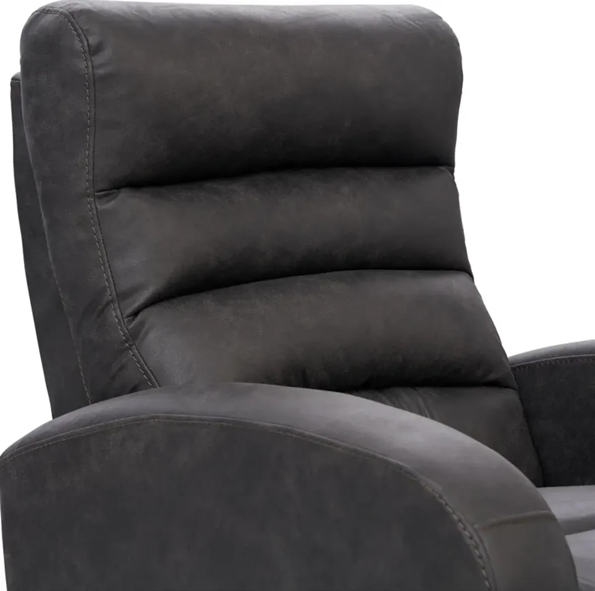 Silas Rocker Manual Recliner - Charcoal