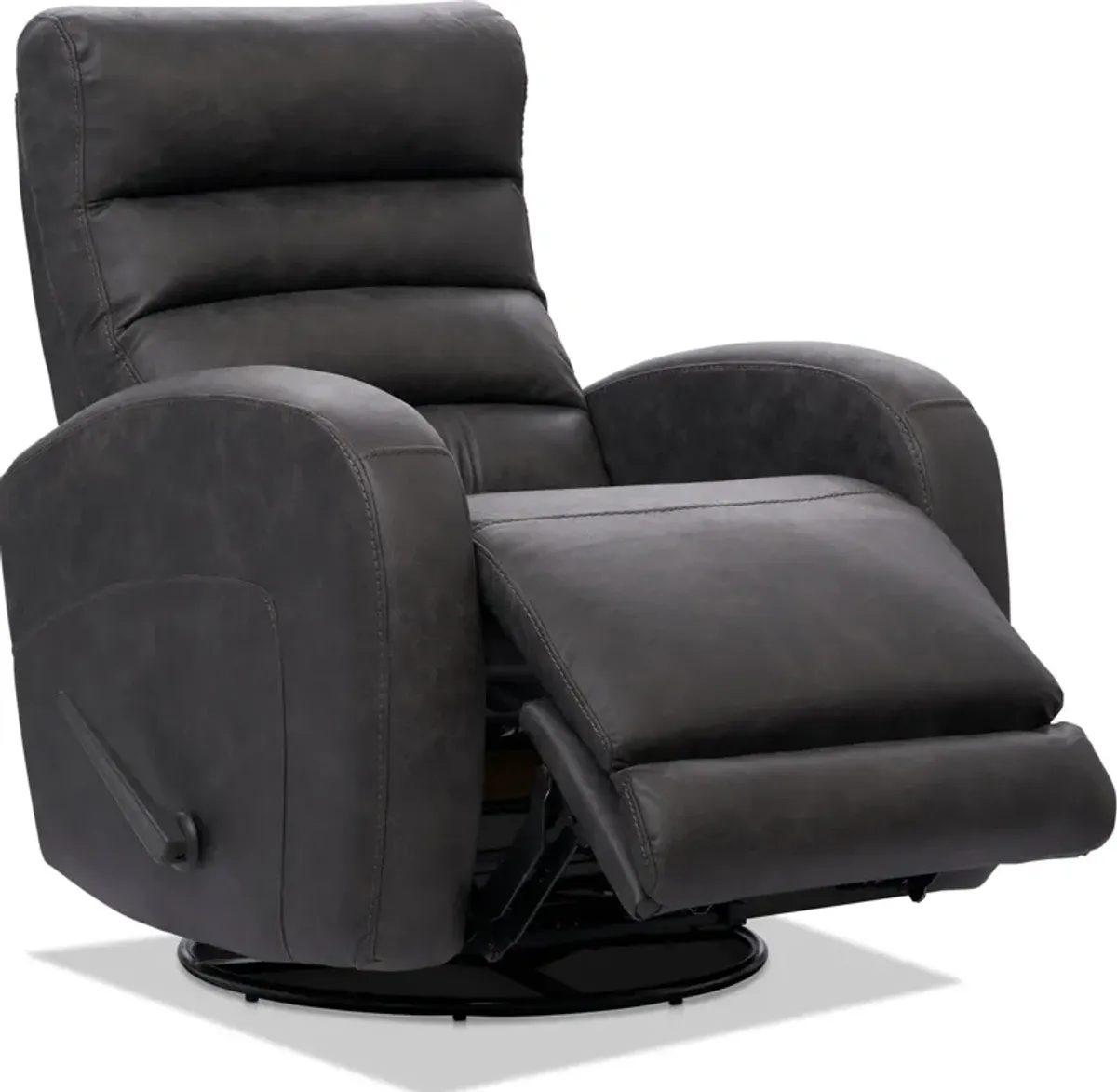 Silas Rocker Manual Recliner - Charcoal