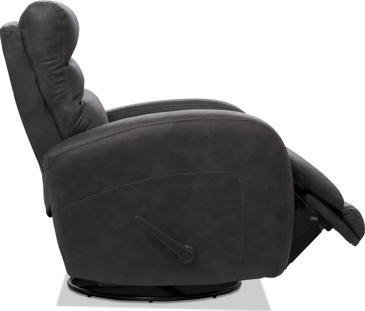 Silas Rocker Manual Recliner - Charcoal