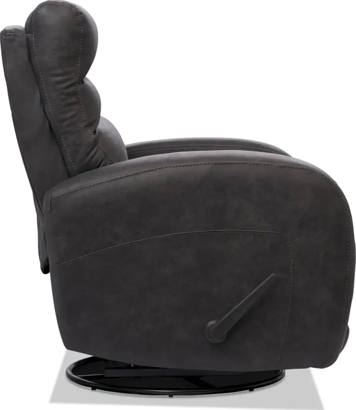 Silas Rocker Manual Recliner - Charcoal