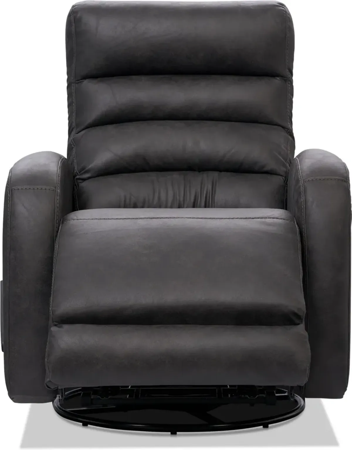 Silas Rocker Manual Recliner - Charcoal