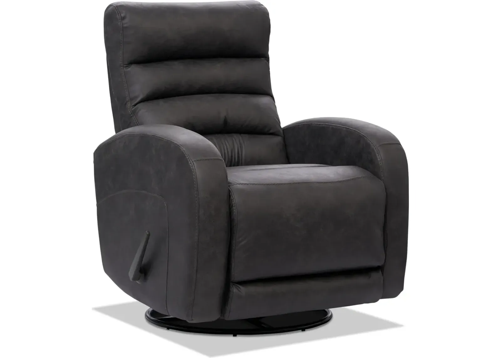 Silas Rocker Manual Recliner - Charcoal