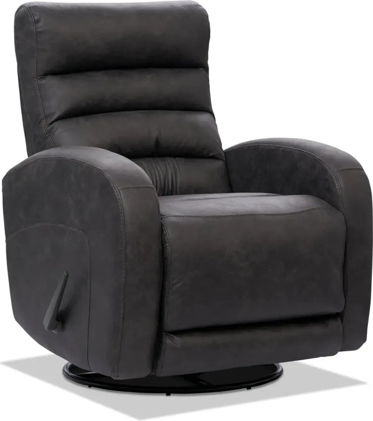 Silas Rocker Manual Recliner - Charcoal