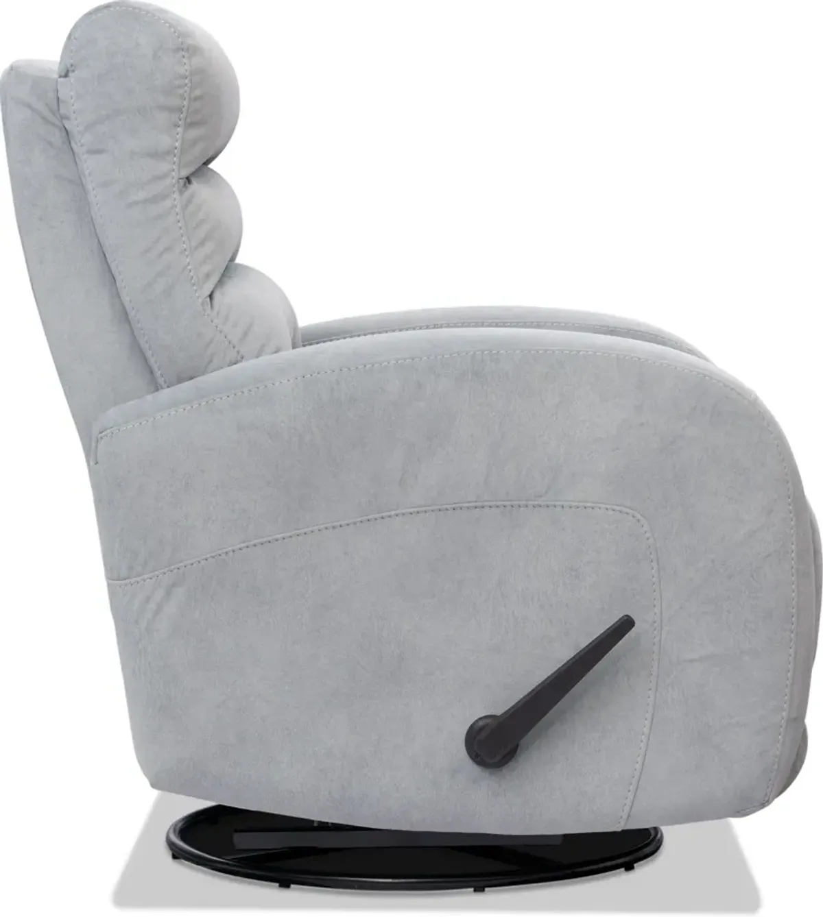 Silas Rocker Manual Recliner - Light Gray