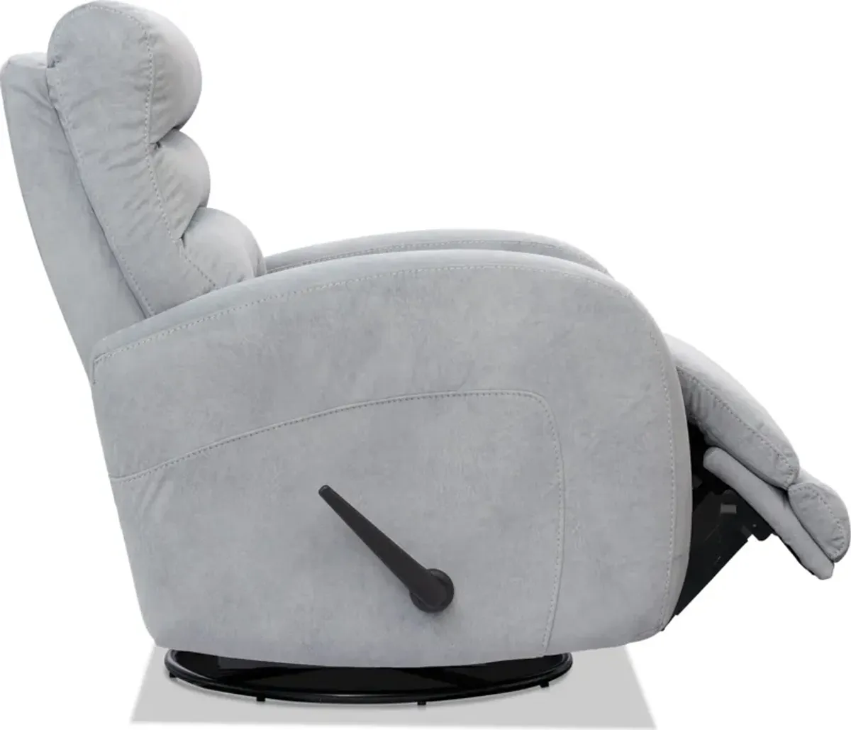 Silas Rocker Manual Recliner - Light Gray