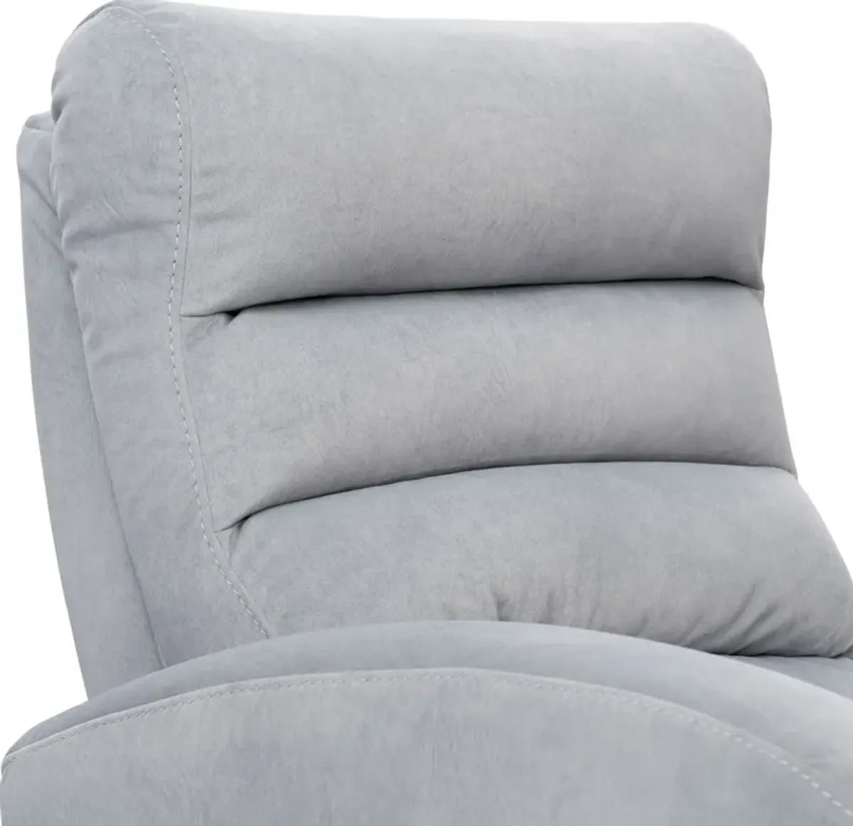 Silas Rocker Manual Recliner - Light Gray