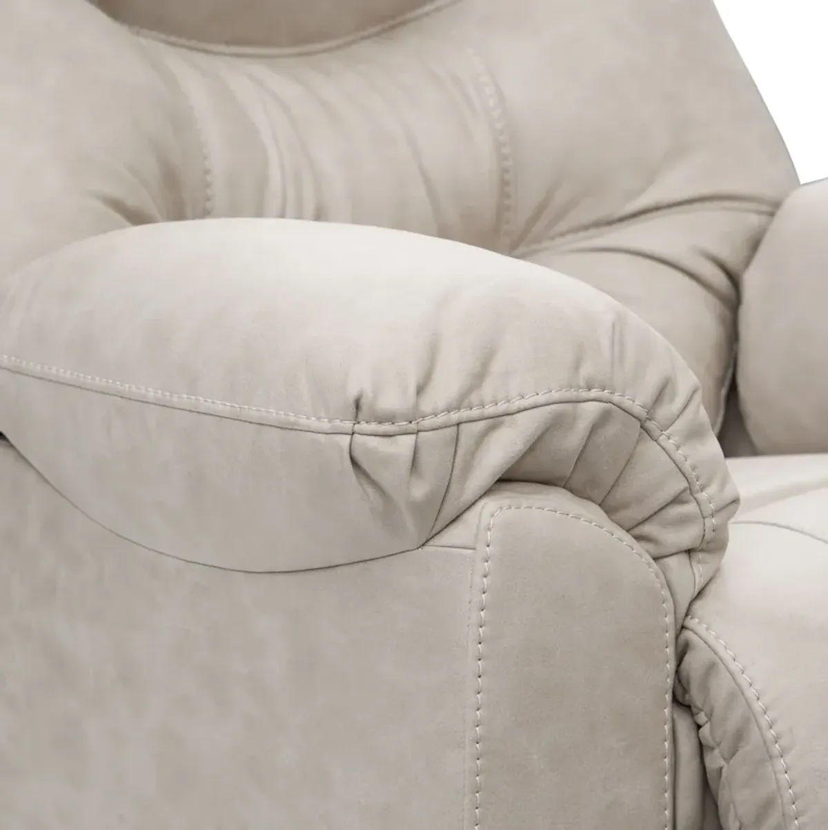 Russ Swivel Rocker Manual Recliner - Cream