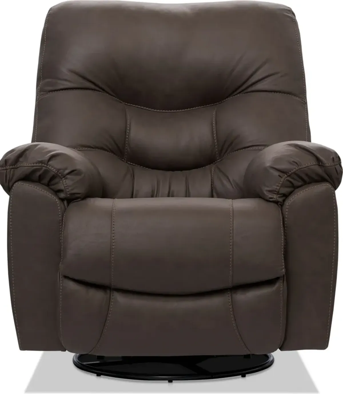 Russ Swivel Rocker Manual Recliner - Brown