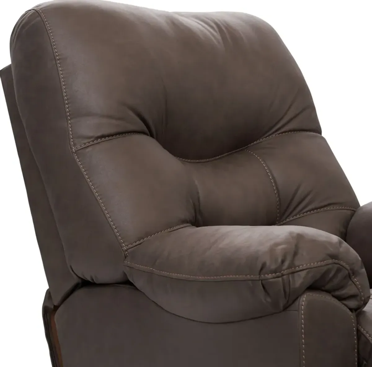 Russ Swivel Rocker Manual Recliner - Brown