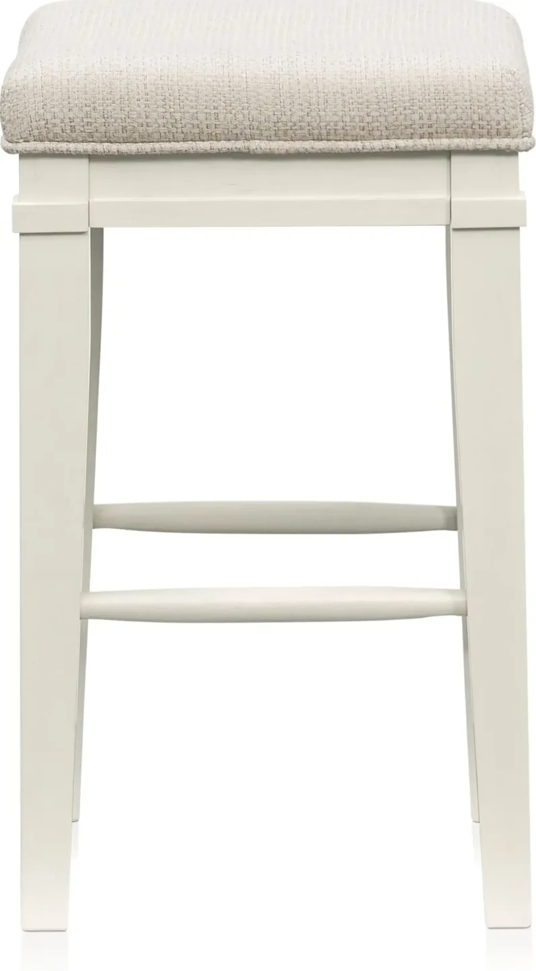 Willow Spring Counter-Height Backless Stool - Ivory | Furniture.com