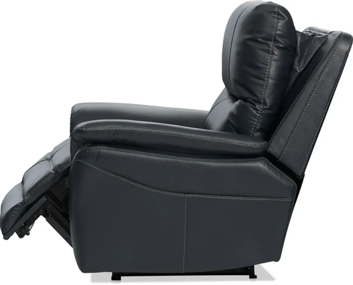 Bexley Dual-Power Recliner - Blue