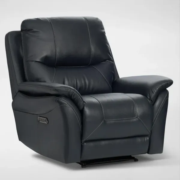 Bexley Dual-Power Recliner - Blue