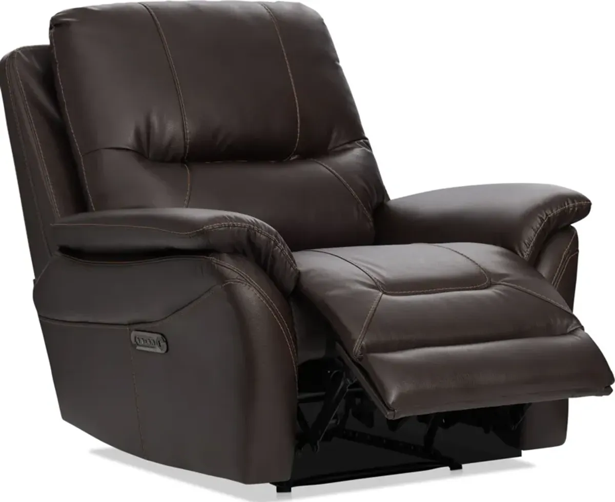 Bexley Dual-Power Recliner - Chocolate