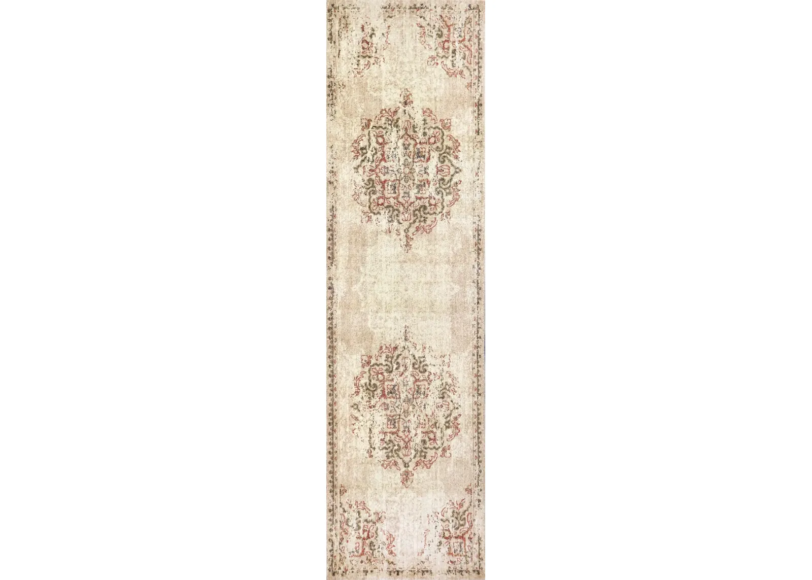 Avielle 2'6"' x 10' Area Rug - Cream