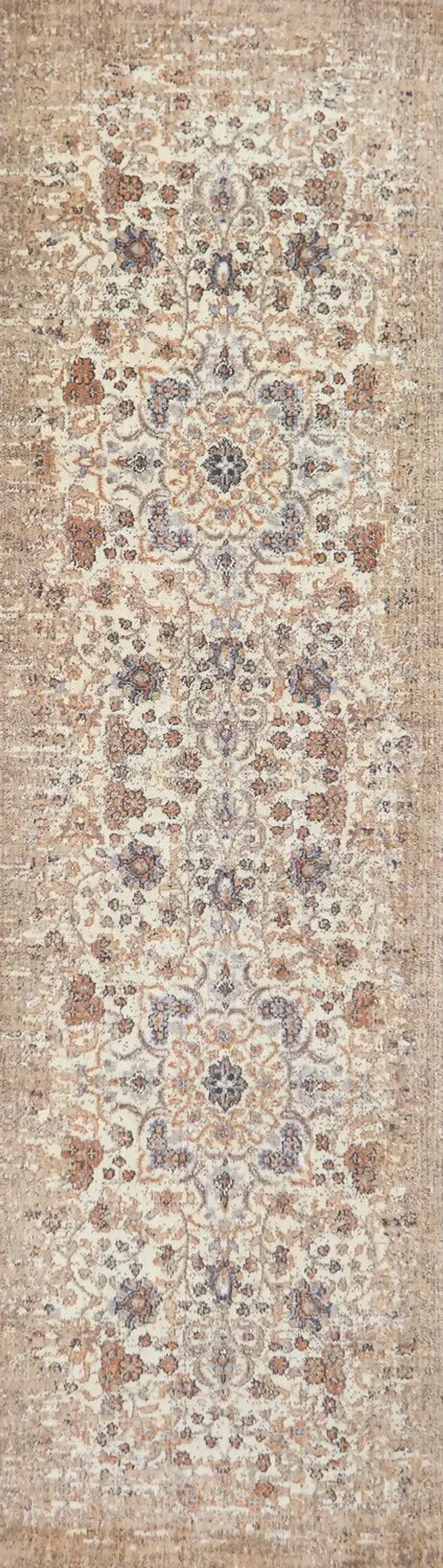 Sarai 2'6"' x 10' Area Rug - Brown/Beige