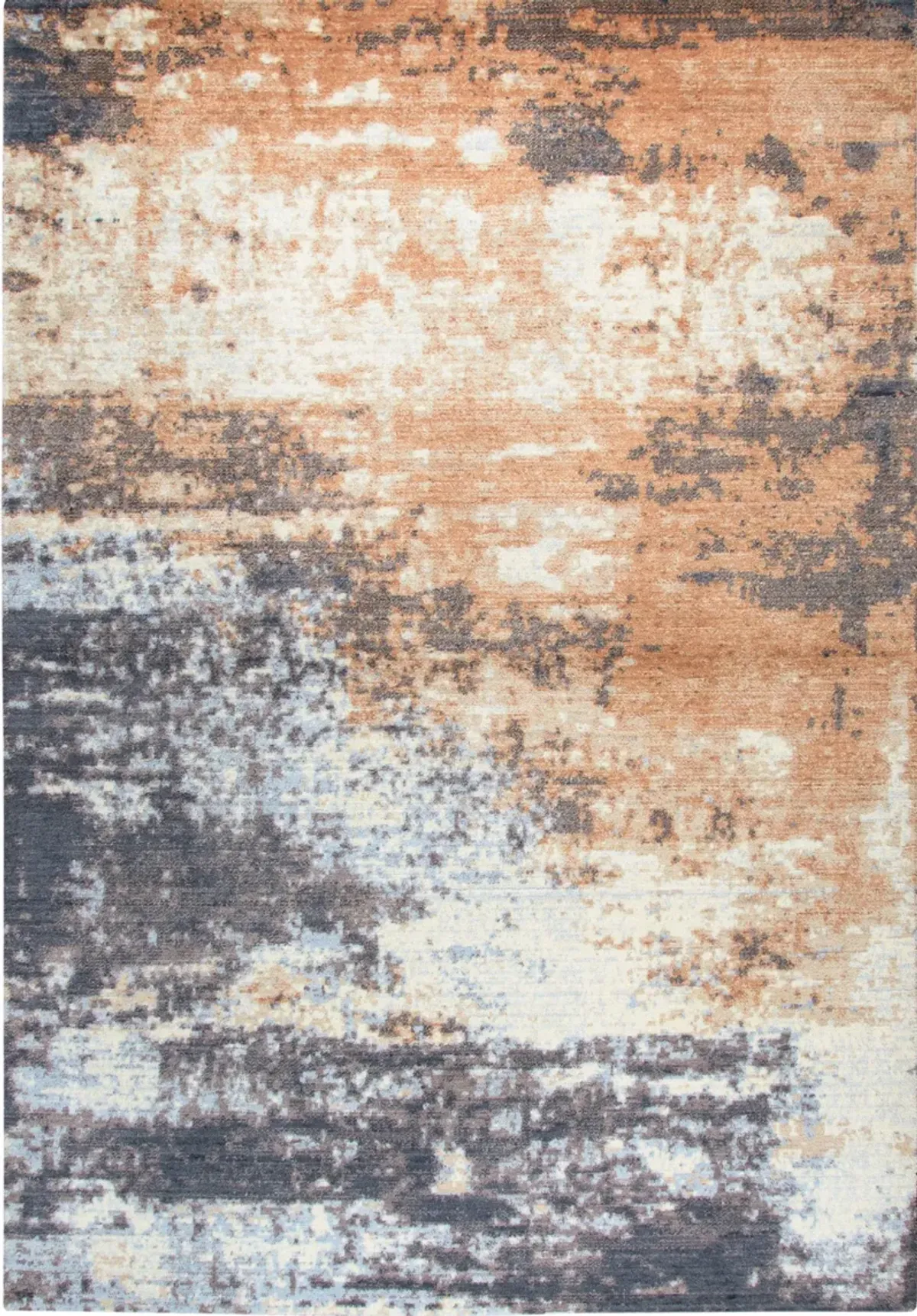 Avielle 10' x 13' Area Rug - Orange/Blue