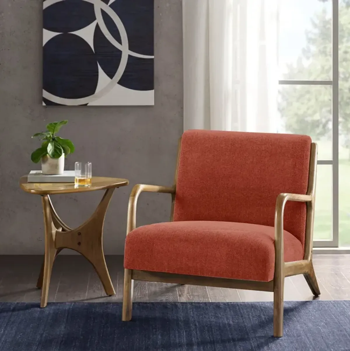 Vipin Accent Chair - Orange