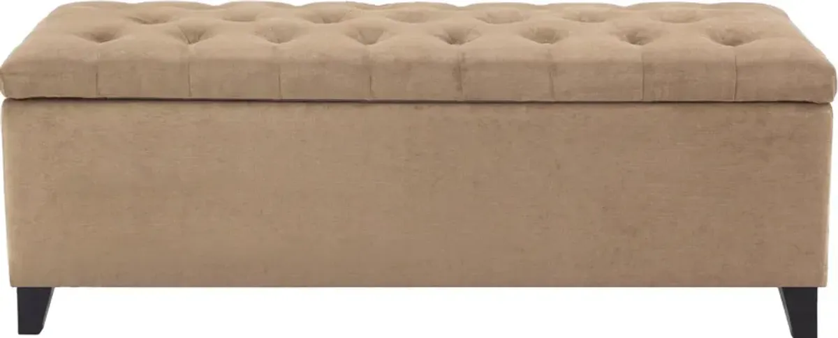 Wilmer Storage Bench - Sand