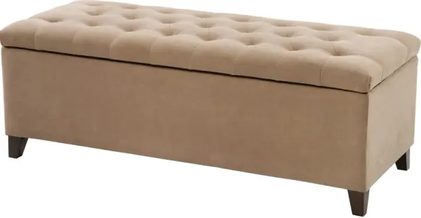 Wilmer Storage Bench - Sand