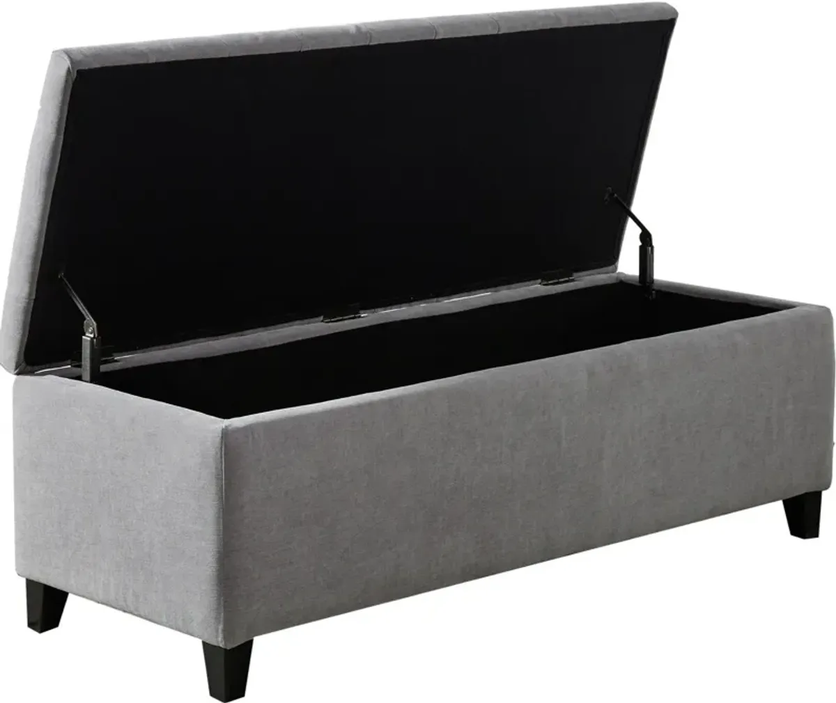 Wilmer Storage Bench - Light Gray