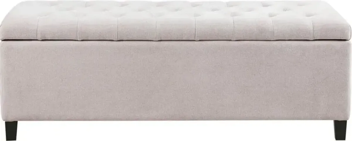 Wilmer Storage Bench - White