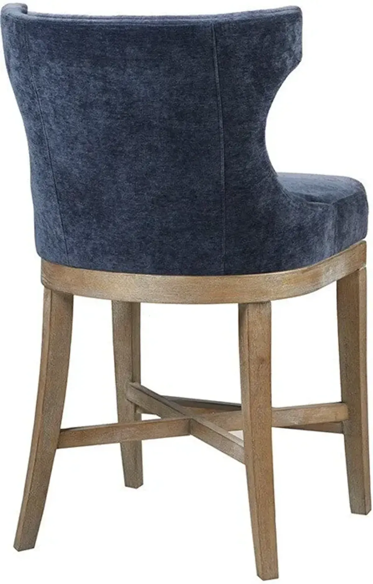 Zander Swivel Counter-Height Stool - Blue