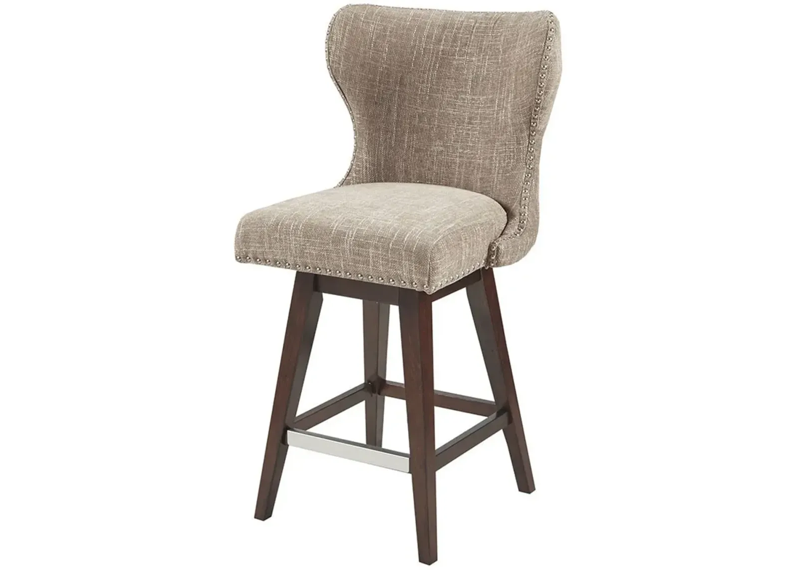 Amenadiel Swivel Counter-Height Stool - Light Brown