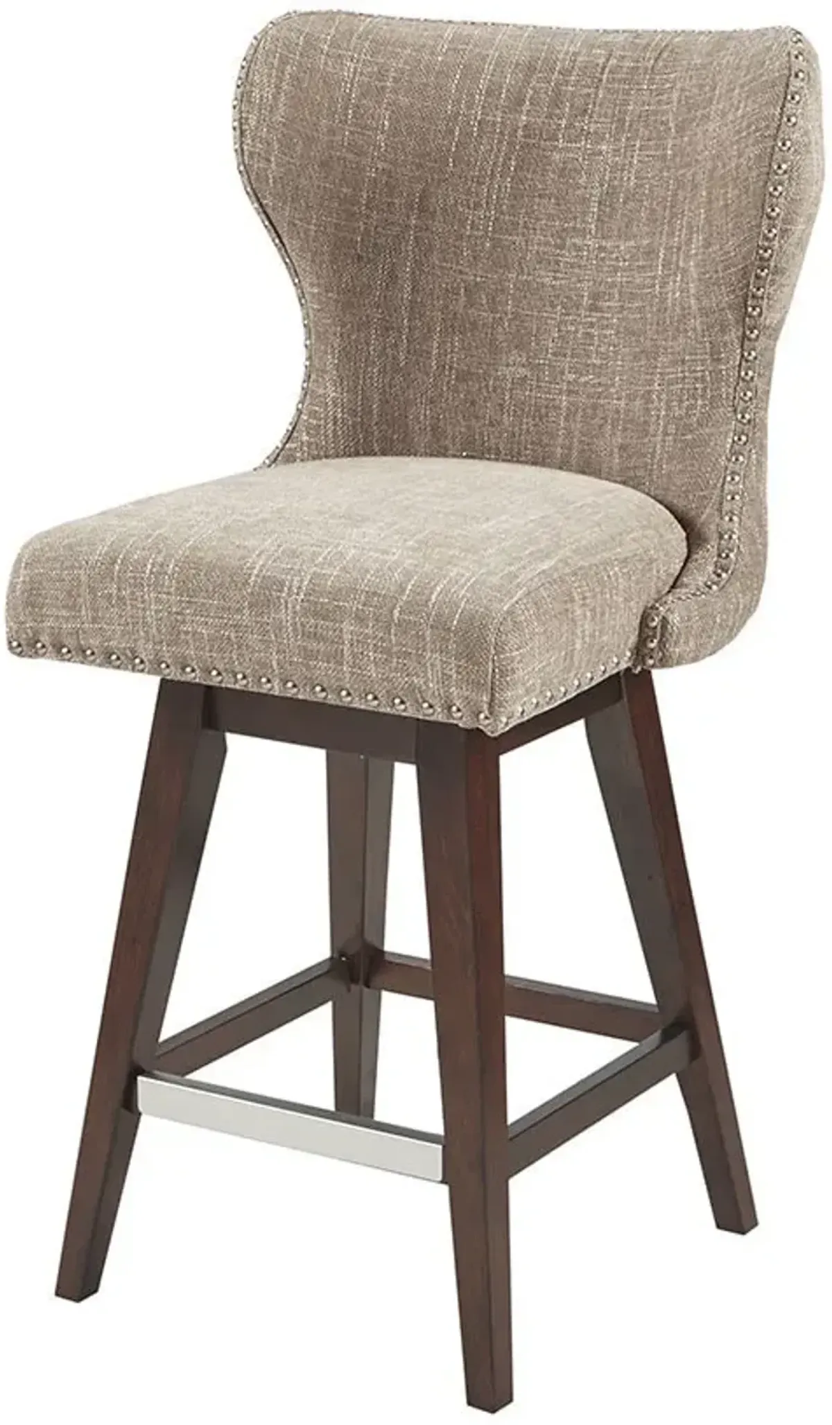 Amenadiel Swivel Counter-Height Stool - Light Brown