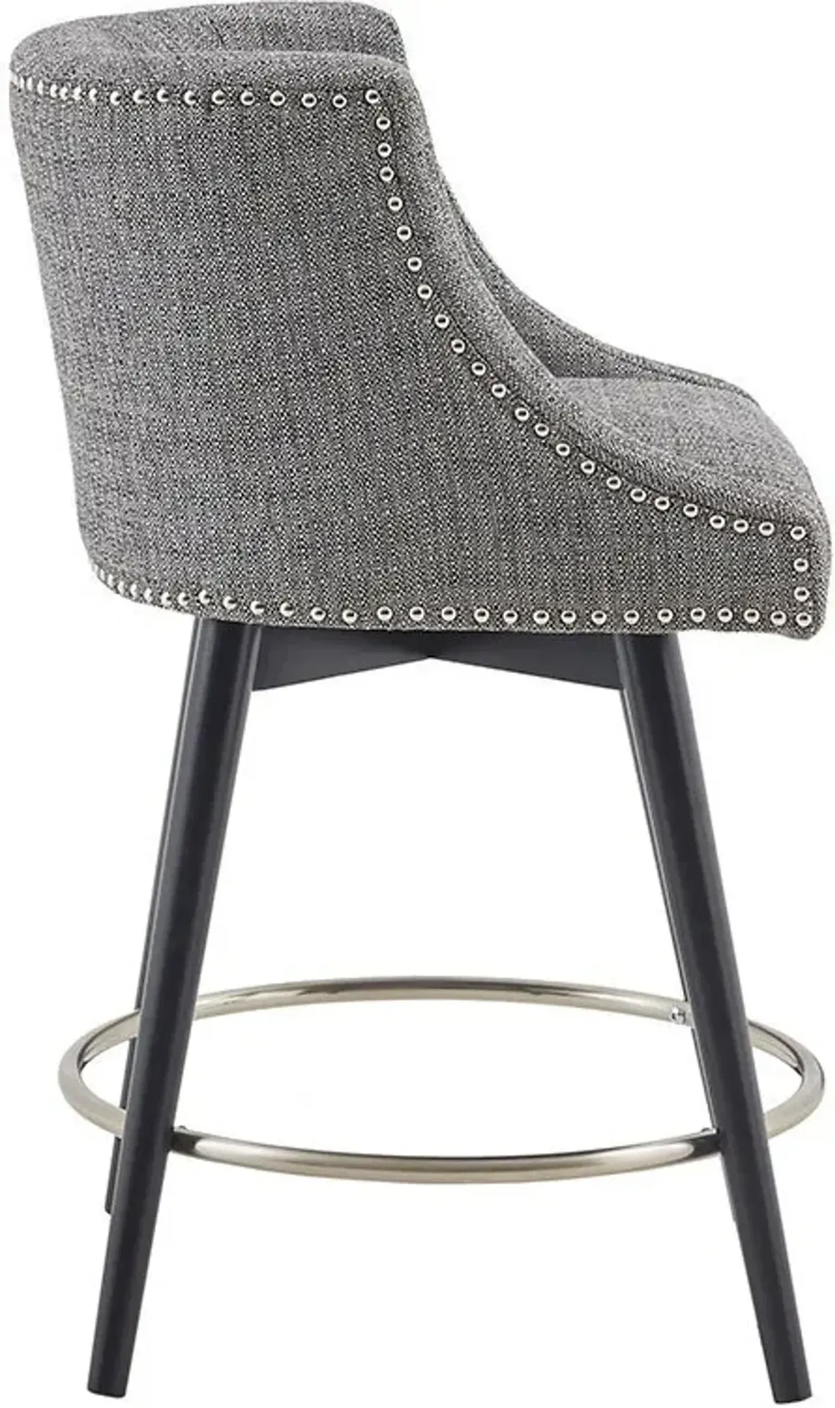 Alma Swivel Counter-Height Stool - Gray