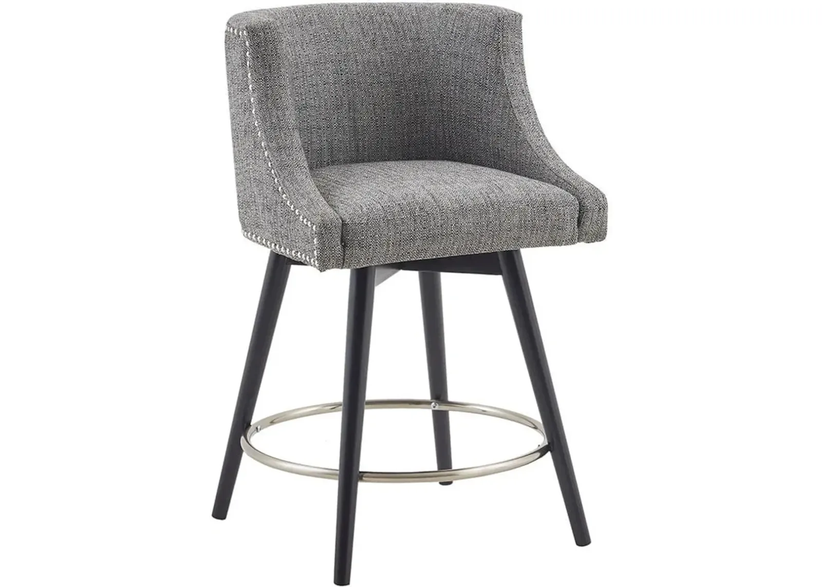 Alma Swivel Counter-Height Stool - Gray