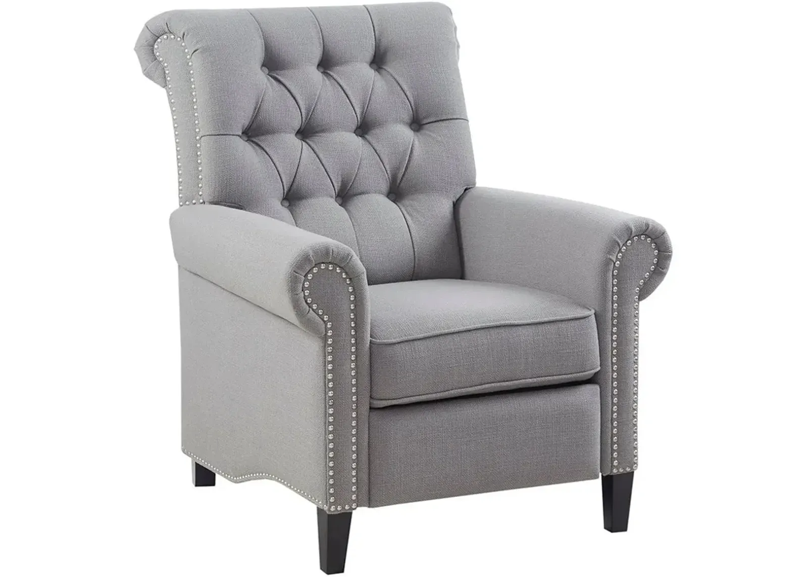 Peter James Push-Back Recliner - Gray