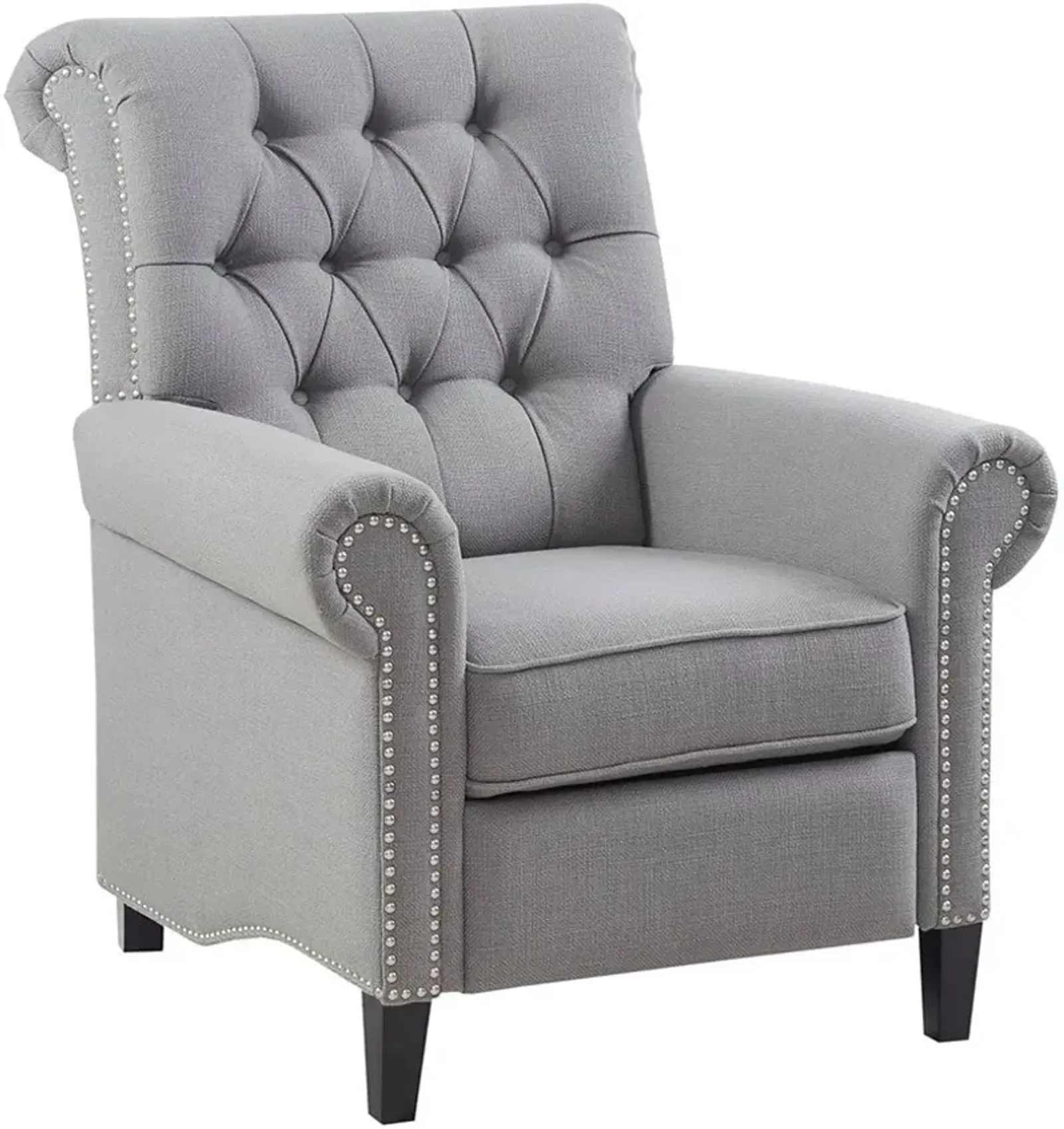 Peter James Push-Back Recliner - Gray