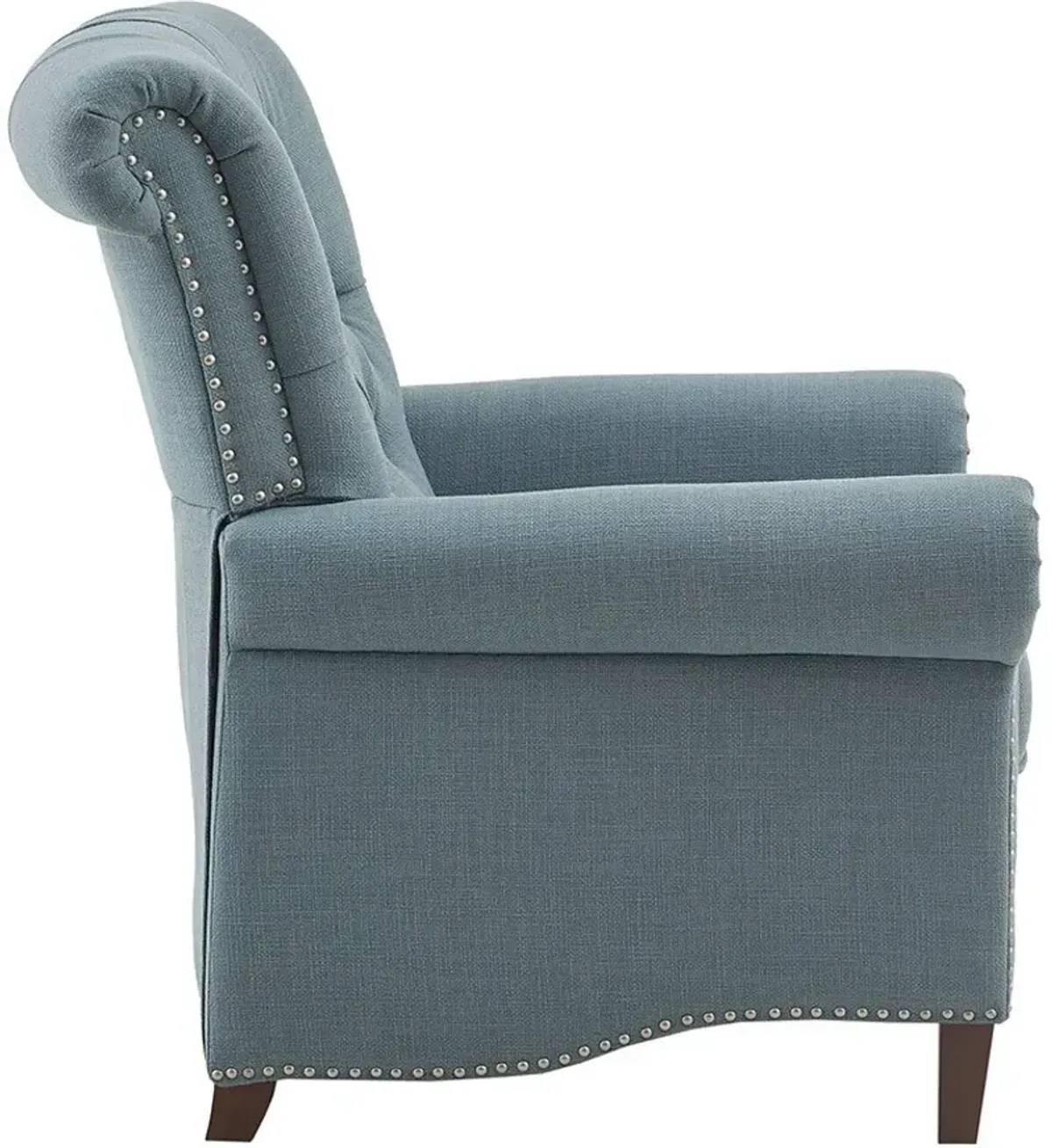 Peter James Push-Back Recliner - Blue