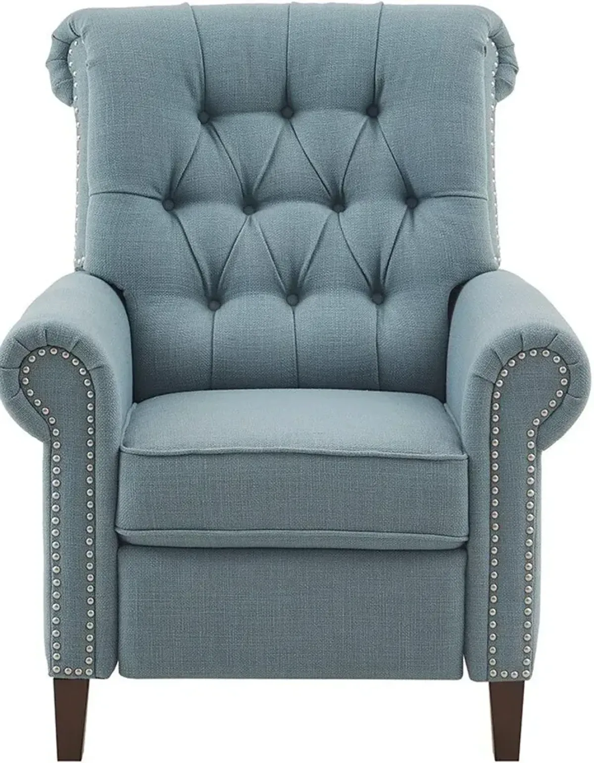 Peter James Push-Back Recliner - Blue