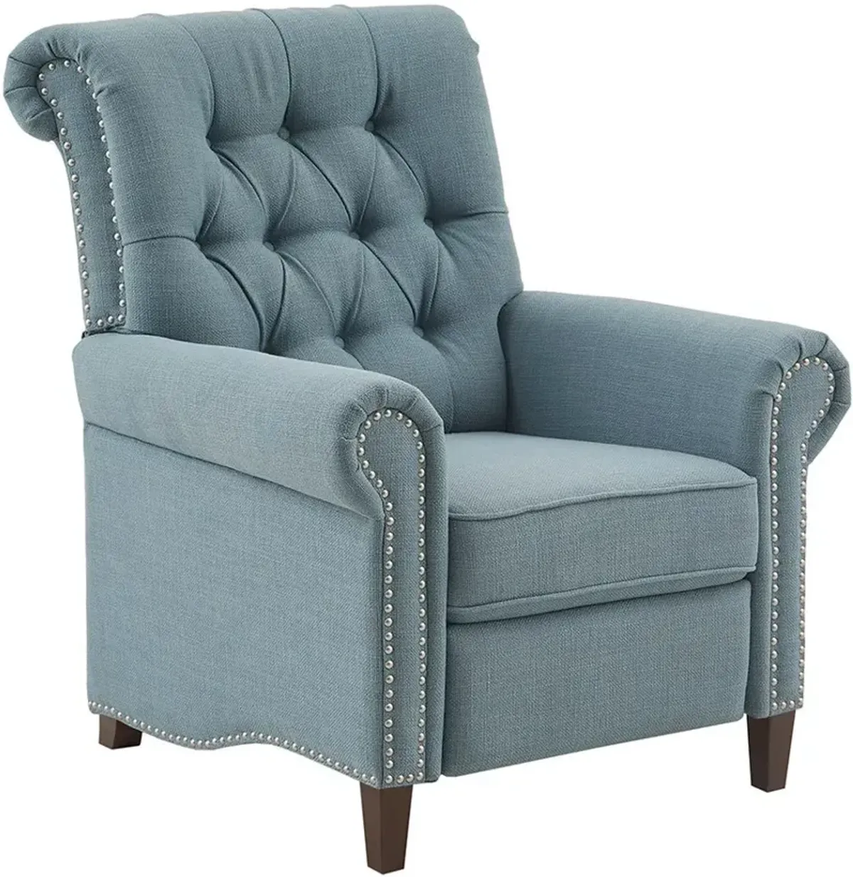 Peter James Push-Back Recliner - Blue