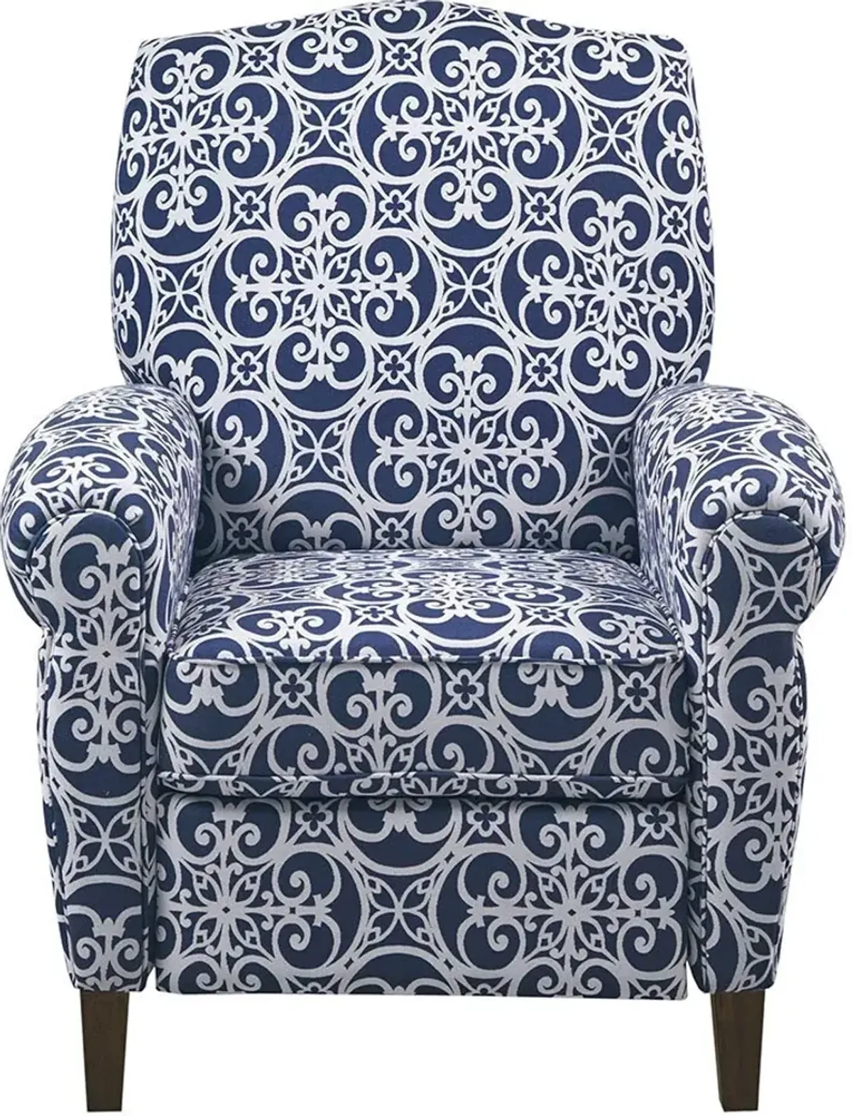 Ginny Push-Back Recliner - Blue