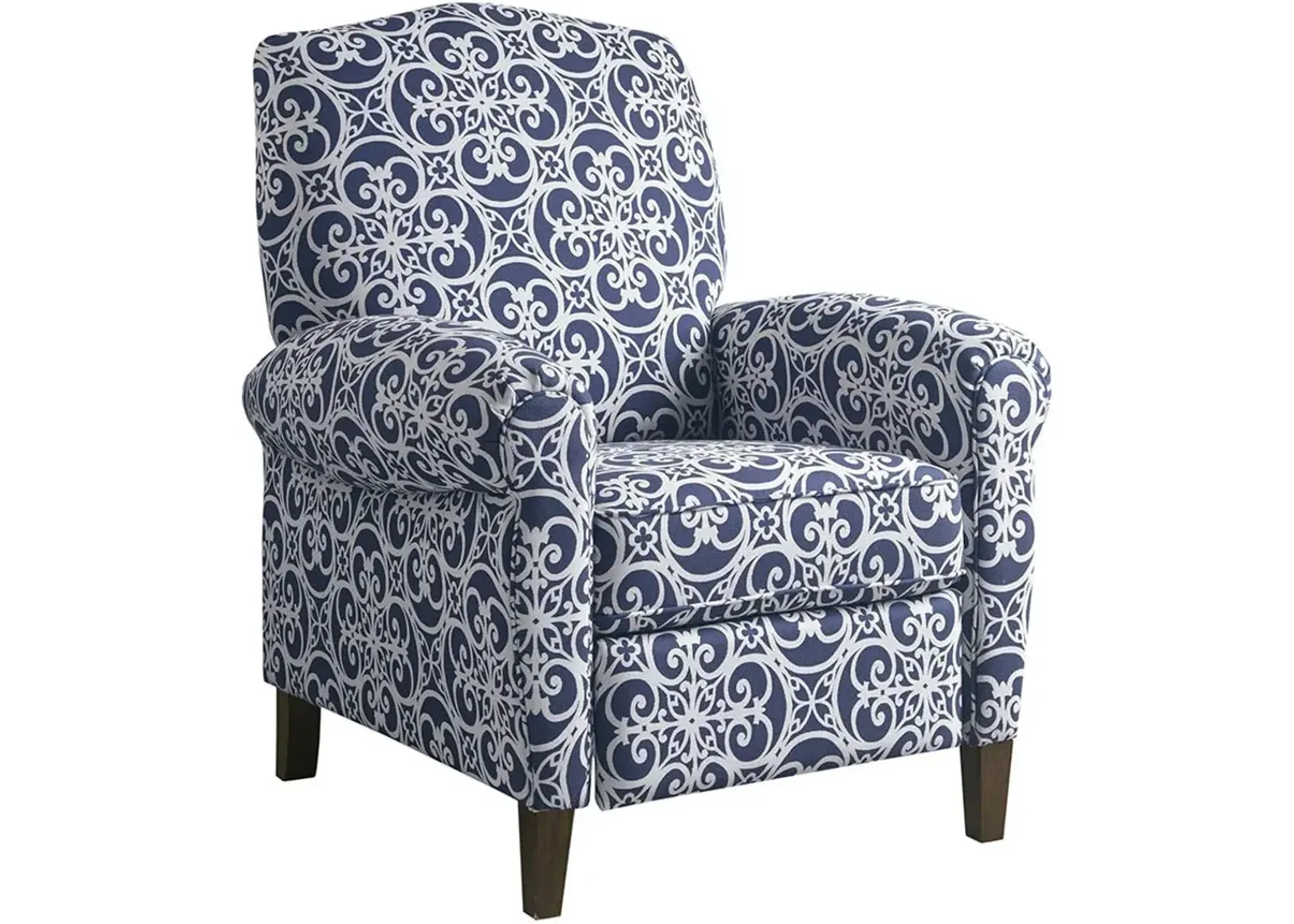 Ginny Push-Back Recliner - Blue