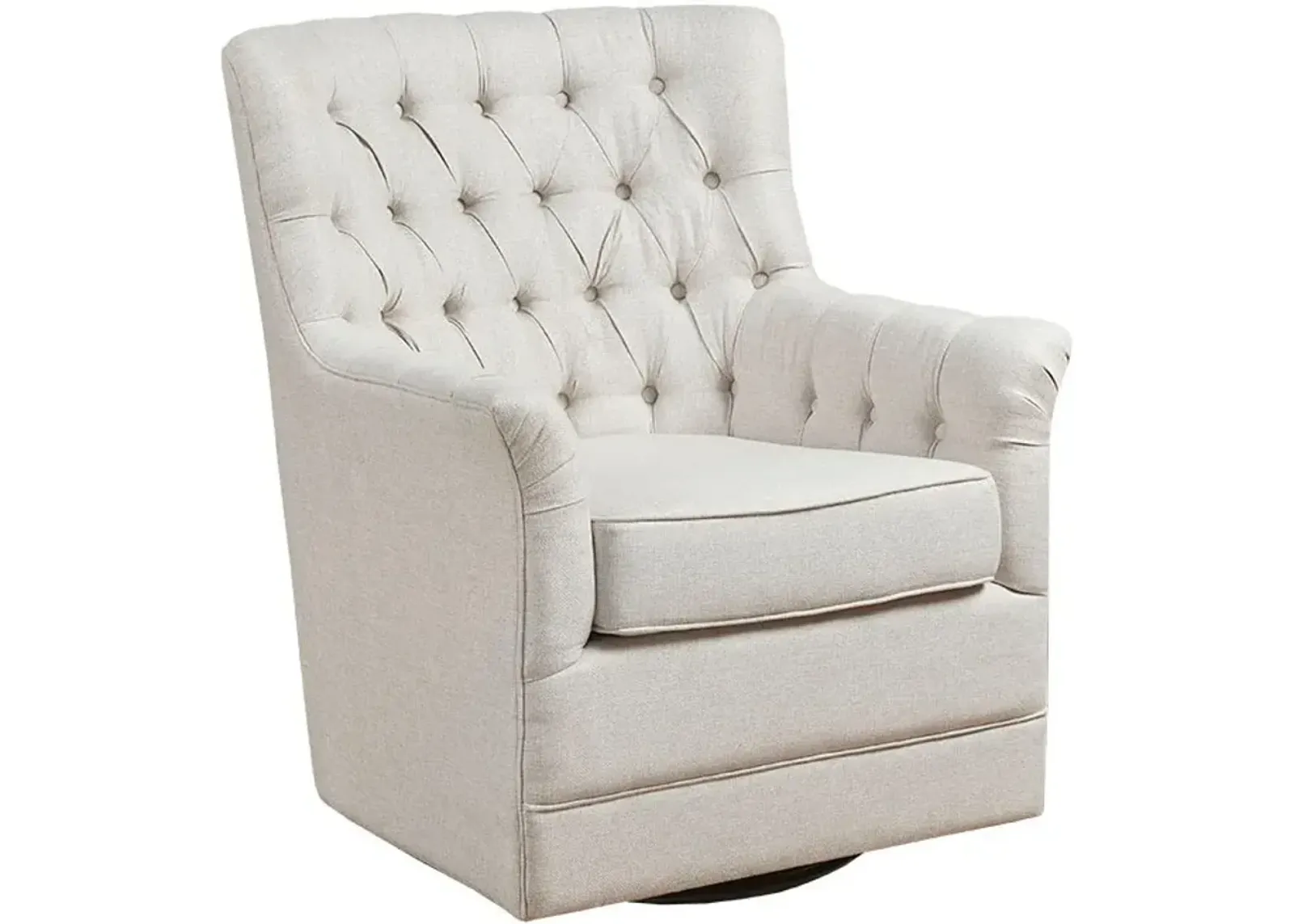 Sonnet Swivel Glider Chair - White