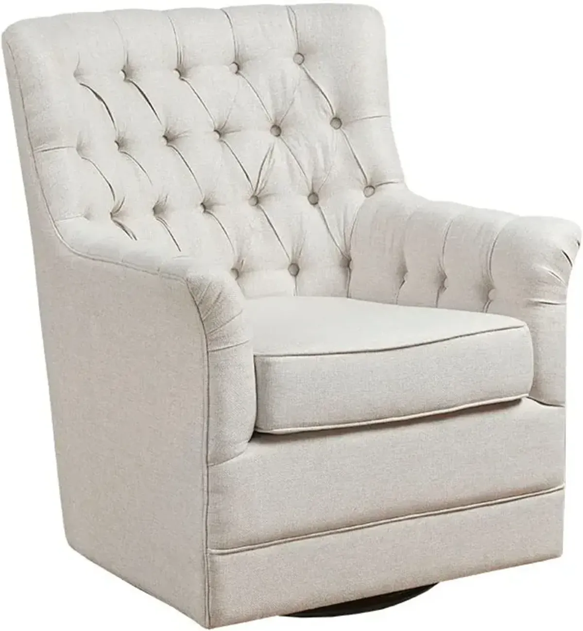 Sonnet Swivel Glider Chair - White